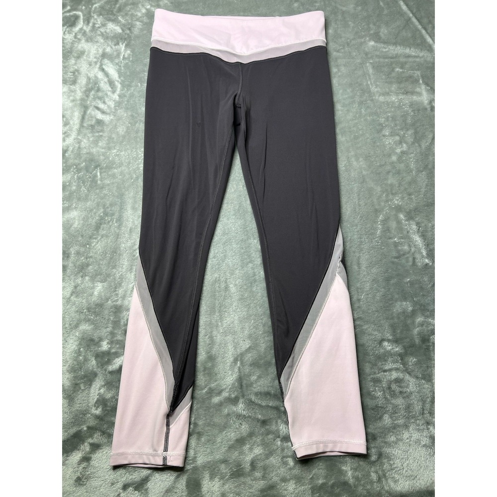 Athleta Leggings Women Size LT Purple Gray Running Stretch Yoga Gym - Picture 1 of 9